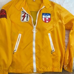 Vintage 1977 patches softball jacket